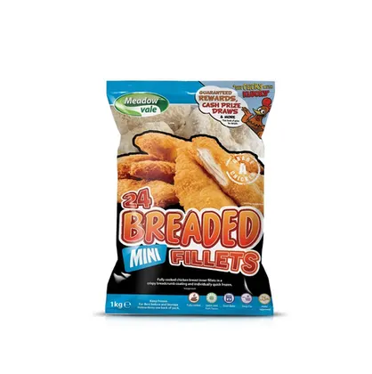 Meadowvale Breaded Mini Fillets 1Kg